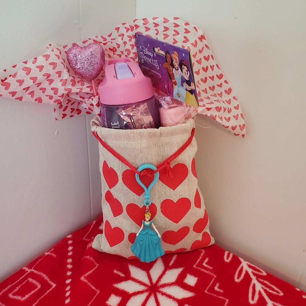 Disney Princess Valentine Day Basket
